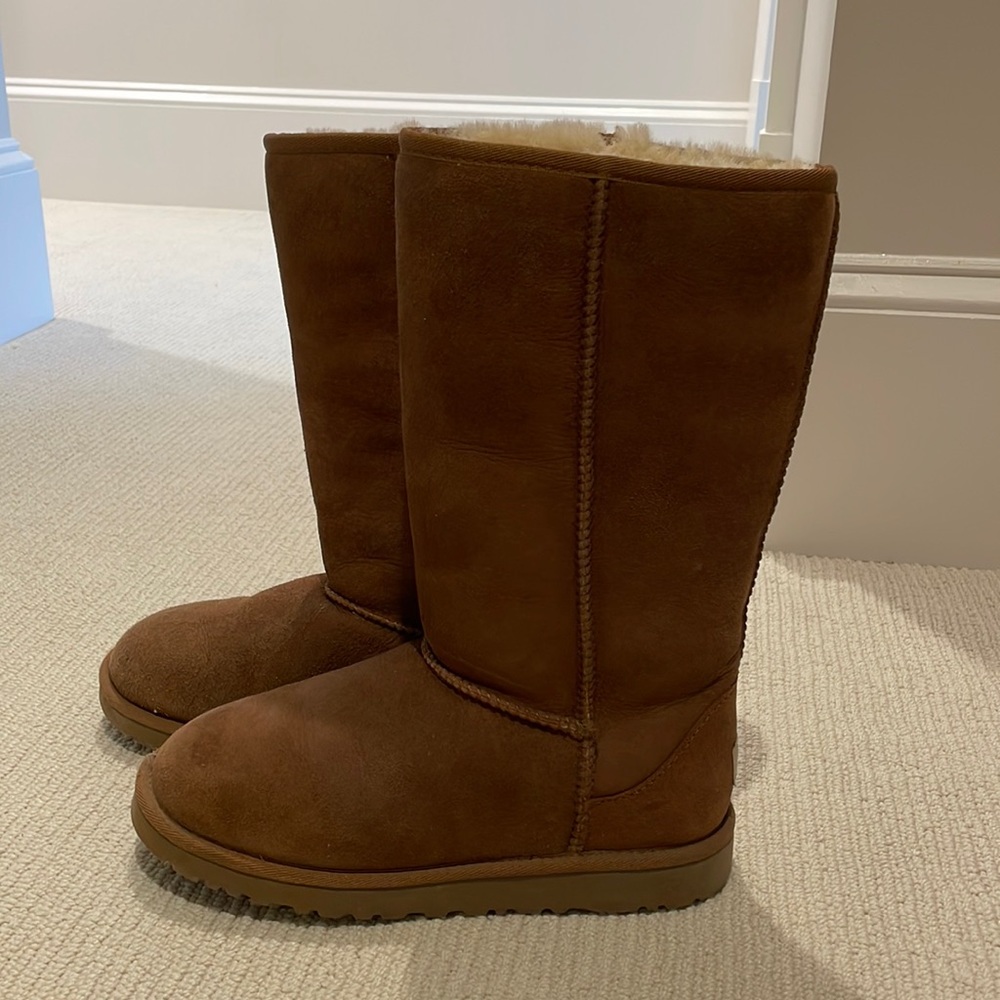 NEW Ugg Womens Size 8 Tall Boots in chestnut